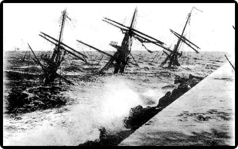 hundimiento de la fragata de guerra alemana gneisenau