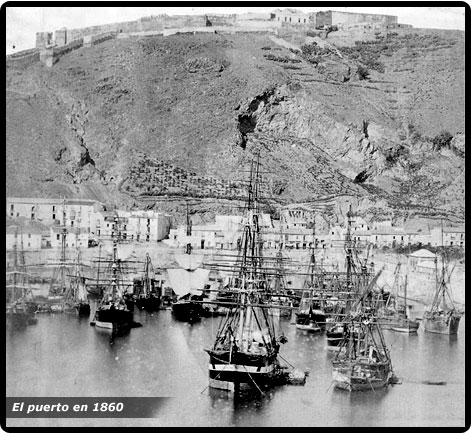 el puerto en 1860